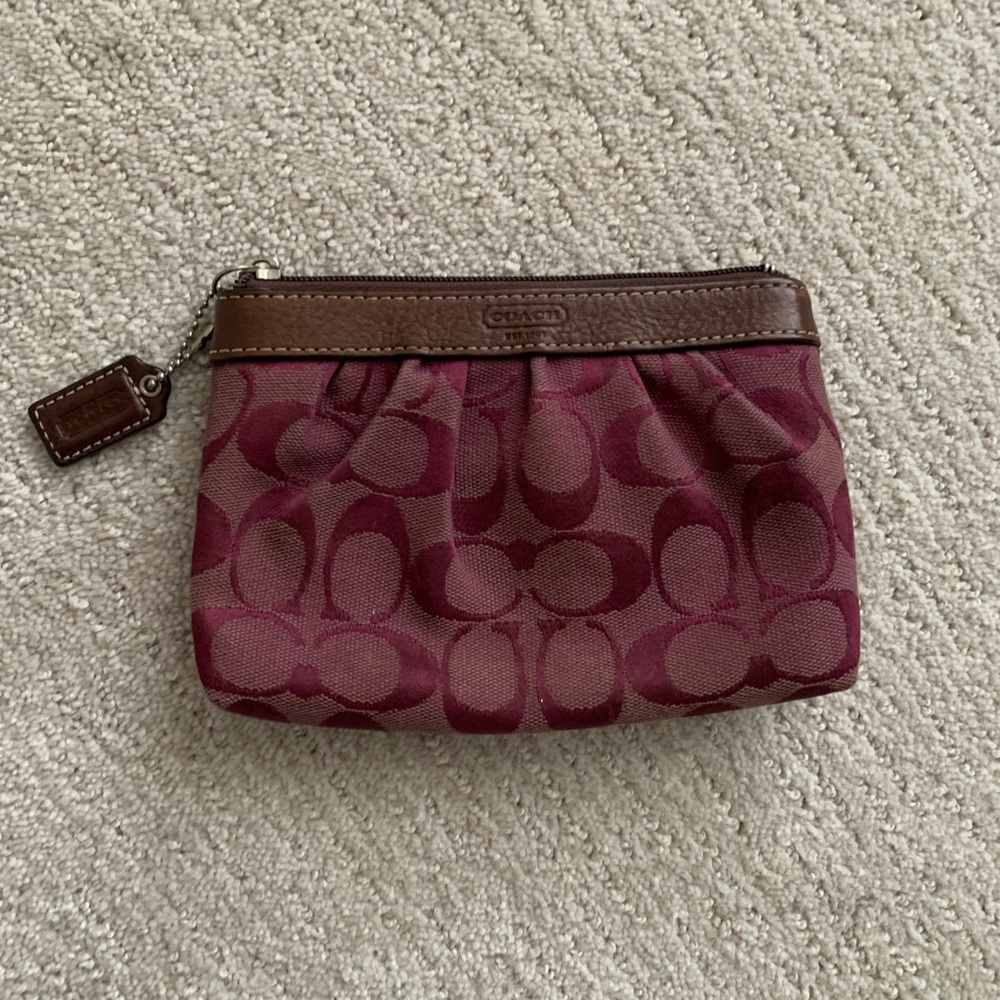 Plum Coach Clutch